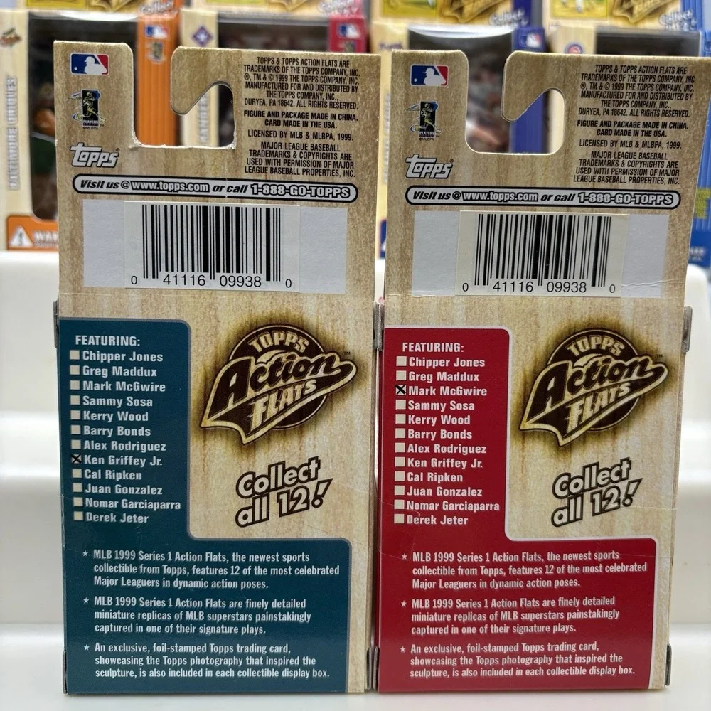 1999 Topps Action Flats Baseball Complete Set 12 Orig Box Jeter Bonds‎ Griffey - Picture 9 of 16